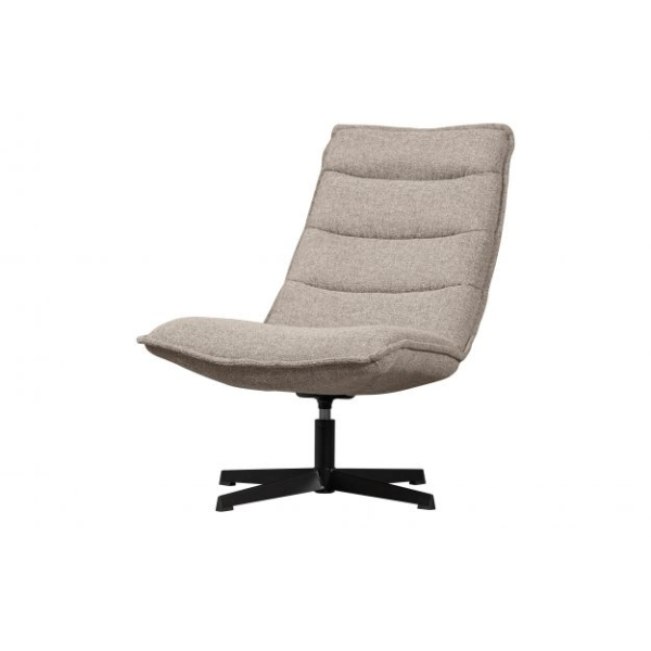 Draaifauteuil bouclé taupe melange